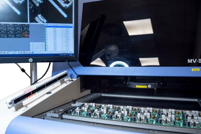 Albacomp EA elektronikai gyártás AOI ellenőrzés
